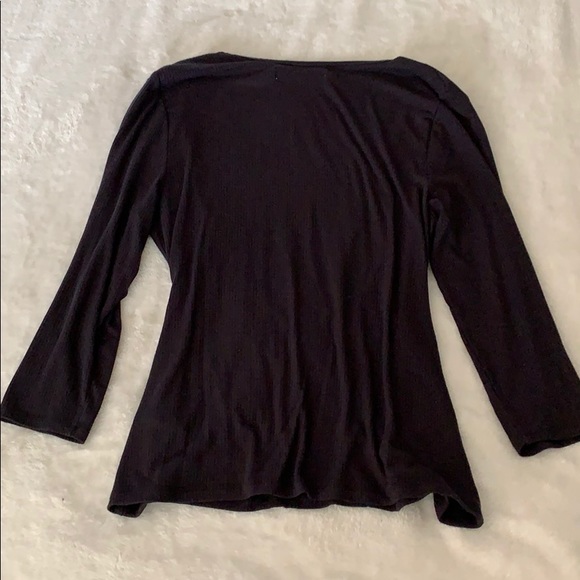 Black Abercrombie wrap top - Picture 4 of 4